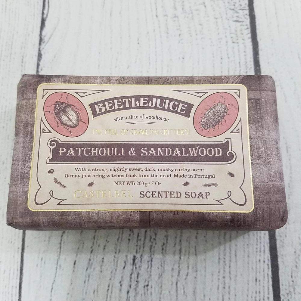 Castelbel Beetlejuice Patchouli & Sandalwood Scented Soap Earthy Musky‎ 7oz Bar